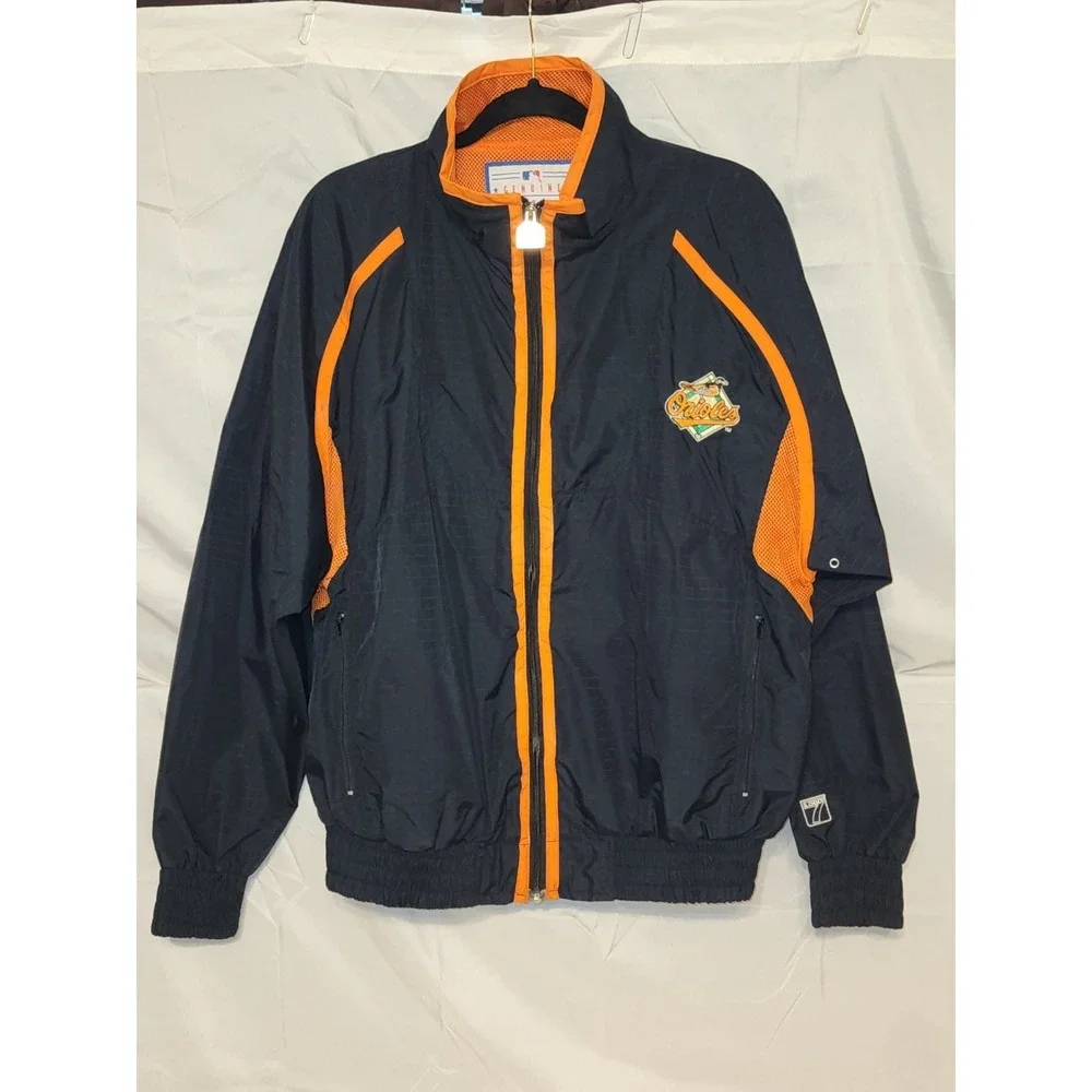 ⚾️ Vintage Baltimore Orioles Jacket Size M GENUINE MLB MERCHANDISE LOGO 7 🔥